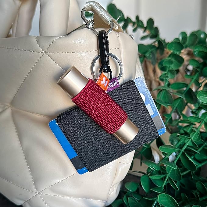 LipBalm Holder with Keychain, Lipstick Holder