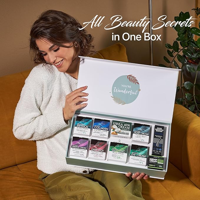 Skincare Gift Set, 10 Anti-Aging Beauty