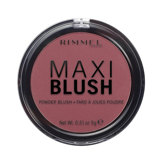 Rimmel London Maxi - 005 Rendez-Vous - Blush Powder, Lightweight, Highly Pigmented, Blendable, 0.31oz