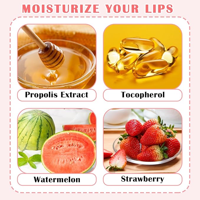 CAHIUYOA 3PCS Bee Lip Balm Honey Sleeping