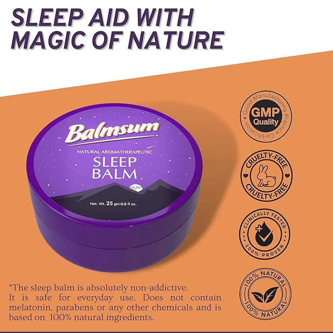 Natural Sleep Balm 100% Natural Scented Relaxing