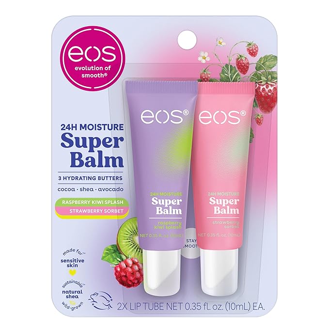 eos 24H Moisture Super Balm- Raspberry
