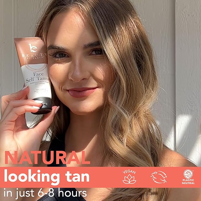 Face Tanner - USA Made with Natural & Organic Ingredients, Face Self Tanning Lotion, Non Toxic Self Tanner for Face, Gradual Tanning Lotion, Sunless Tanning Lotion for Fake Tan for Women & Men