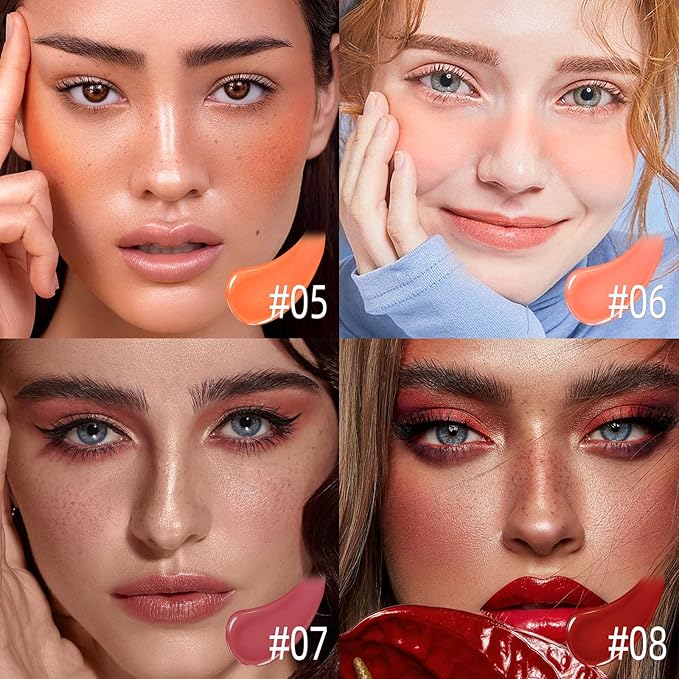 Liquid Blush for Cheeks, Soft Cream Blush with ENCHANTING-Soft Pink