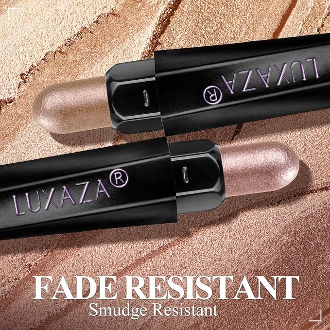 Neutral Eyeshadow Stick Makeup Set, Metallic Shimmer Matte Cream Eye Shadow Eyeliner Brightener Pencil Crayon - Classic 6PCS A004