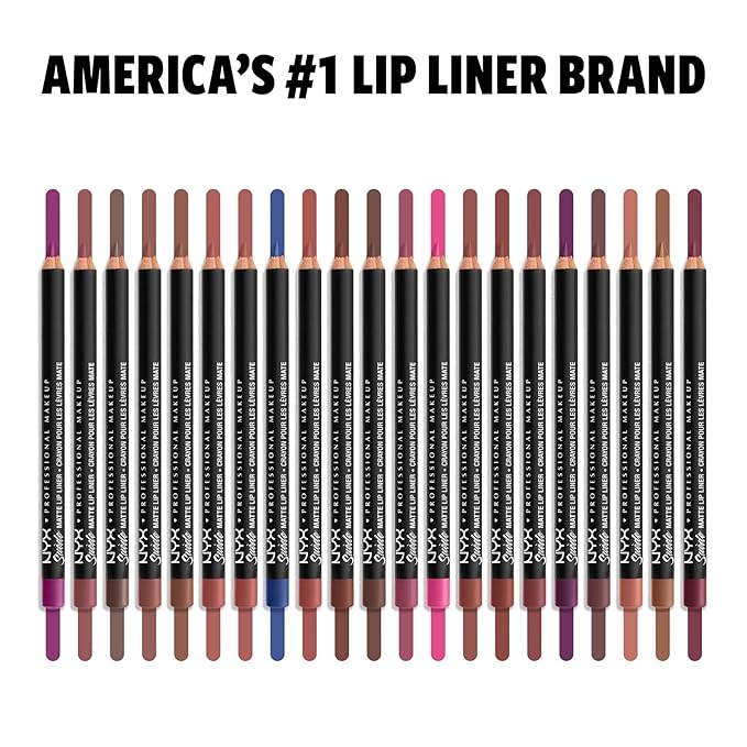NYX PROFESSIONAL MAKEUP Suede Matte Lip Liner, Vegan Formula - Aria (Violet)