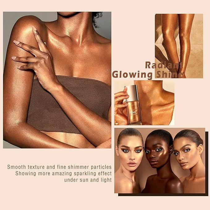 Moisturizing Body Luminizers 5 Colors Smooth and Shimmer 01 Sliver) 40ml