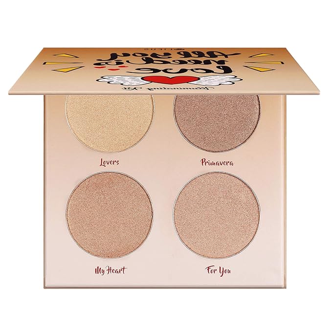 Highlighter Palette，Highlighter Makeup Palette, Glow Bronzer Highlighter Powder makeup palette