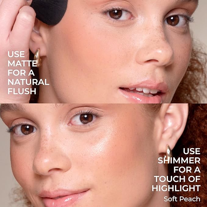 COVER FX Monochromatic Powder Blush Duo - Warm Impact Color