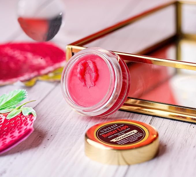 Strawberry Lip Balm - Vegan Lip Brightening