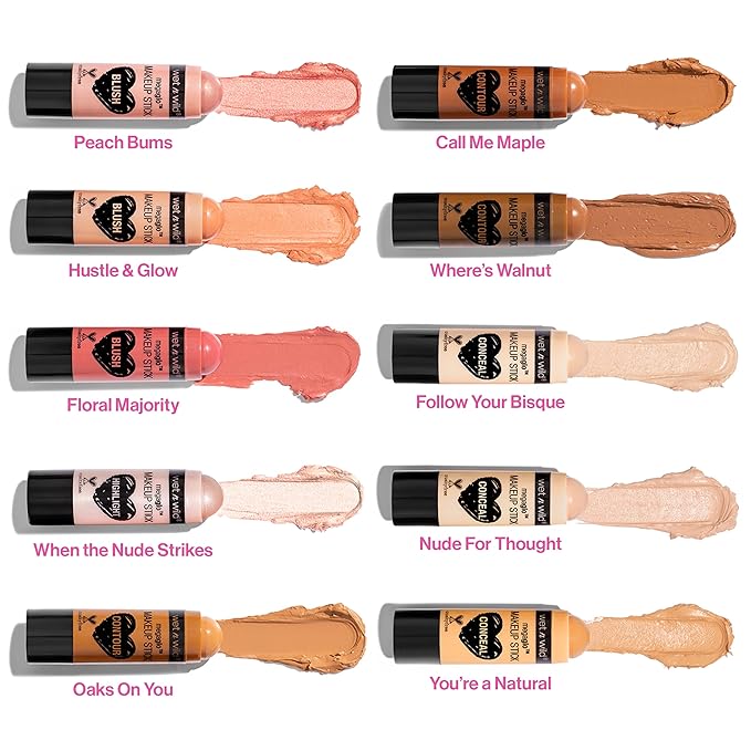 wet n wild MegaGlo Makeup Stick, Buildable Color, Where's Walnut?