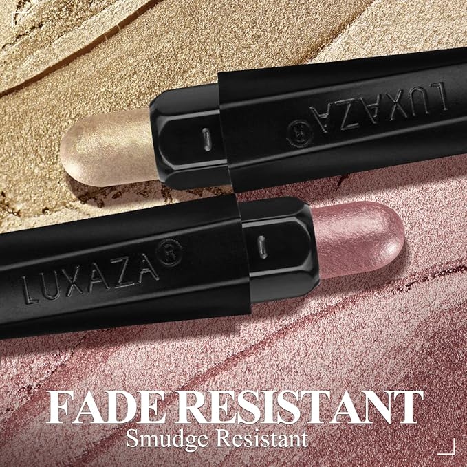 3PCS Cream Eyeshadow Sticks, Neutral Eye Shadow Makeup Pencil Set, Eye Brightener Highlighter, Waterproof & Long Lasting Shadow Stick And Eyeliner