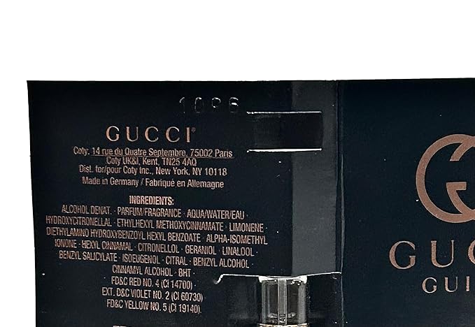 Gucci Guilty Sample Perfume Women Sample EDT Spray 1.5 ml / 0.05 oz Small travel size - set of 3