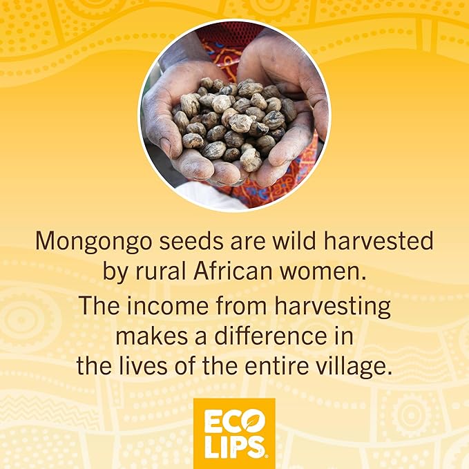 Mongo Kiss USDA Organic Lip Balm Set 8-pack (0.15 oz. each) with Mongongo Oil & Cocoa Butter to Moisturize Chapped Lips | Made in USA by Eco Lips - Honey Vanilla