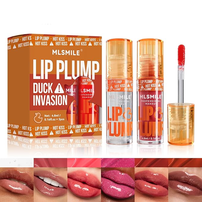 Hydrating Plumping Lip Oil Set, Natural