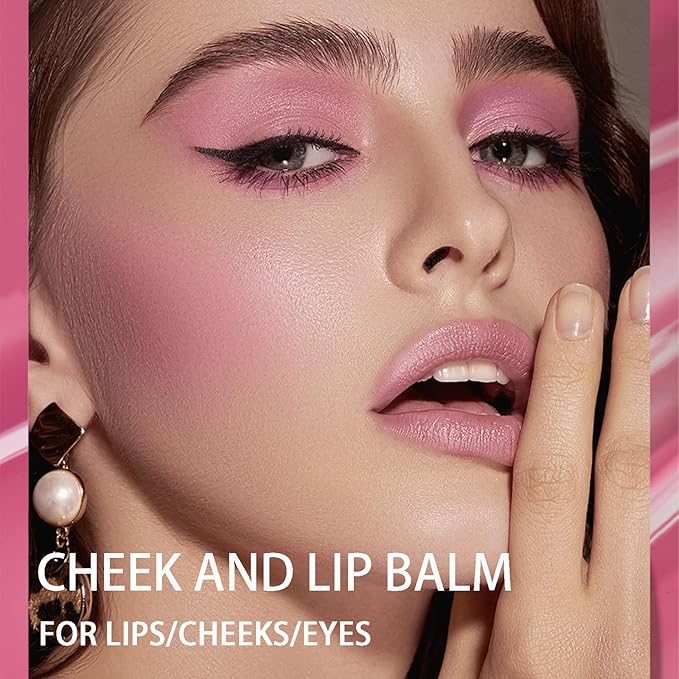 Color Changing Blush,3-in-1 Warm Change Blush,Pink Cream Blush,Transparent Skin Tone(02)