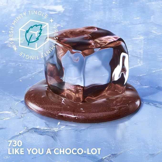 COVERGIRL Clean Fresh Yummy Plumper Lip Gloss, 720 Like You A Choco-Lot, Shiny, Vegan Formula, Easy to Apply, Minty Flavor, 0.33oz