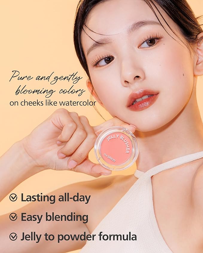 THESAEM Jelly Blusher CR01 Peach Crush - Velvety