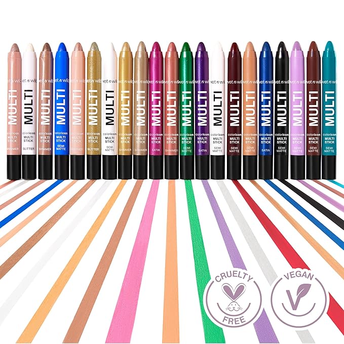 wet n wild Color Icon Cream Eyeliner Eyeshadow Multi-Stick, Moisturizing, Nourishing Velvety Cream-to-Powder Buildable & Blendable Formula, Cruelty-Free & Vegan - Lavender Bliss