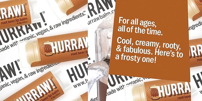 Hurraw! Root Beer Lip Balm: Organic,