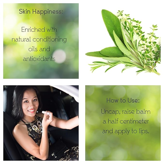Organic Lip Balm, Nourishing, Moisturizing, Revitalizing,