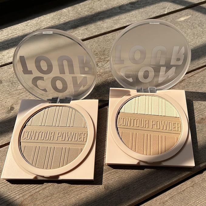 Contour Powder Makeup Palette Matte Face Sculpting Shading Grey Brown