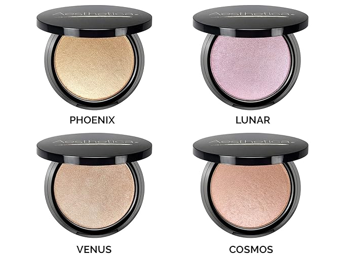 Aesthetica Starlite Highlighter - Metallic Shimmer Highlighting Makeup