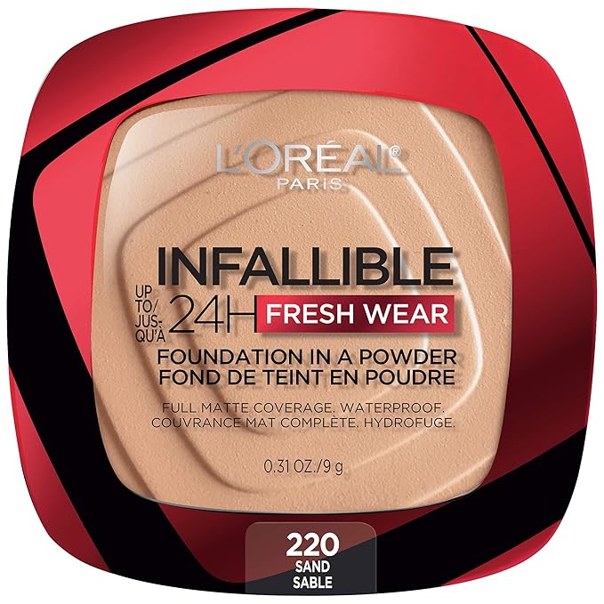 L'Oreal Paris Makeup Infallible Fresh Wear Foundation in Sand, . 0.31 oz
