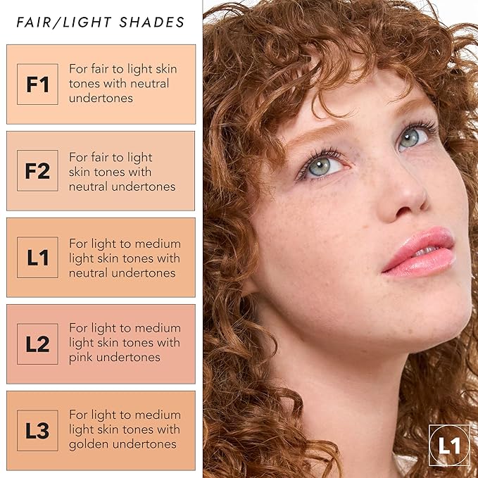 COVER FX Pressed Mineral Foundation - Shade F1 Skin Types