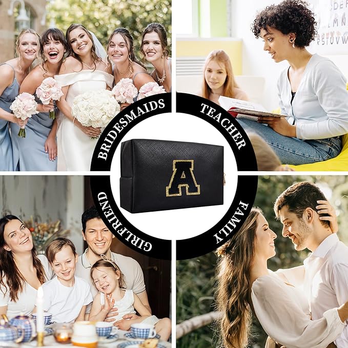 Personalized initial letter patch makeup