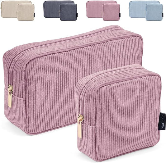 Magefy 2 pcs makeup bags