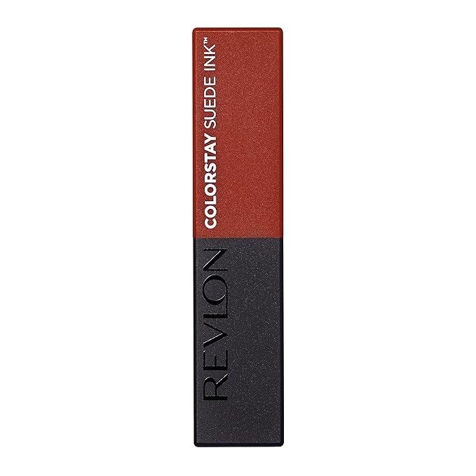 REVLON Lipstick, ColorStay Suede Ink, Built-in Primer, Infused with Vitamin E, Waterproof, Smudge-proof, Matte Color, 006 In The Money, 0.09 oz.
