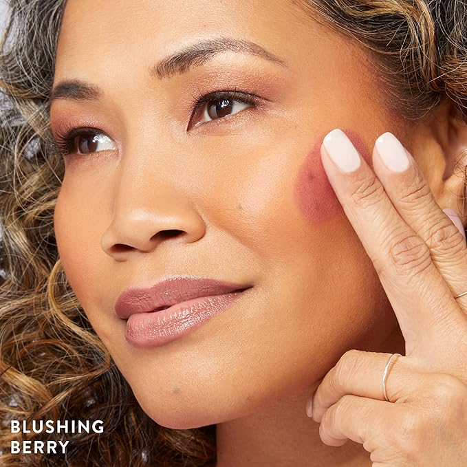 LAURA GELLER NEW YORK Serum Blush Tint, Lightweight Liquid Blush for Cheeks, Weightless Watercolor Sheer Finish, Blushing Berry