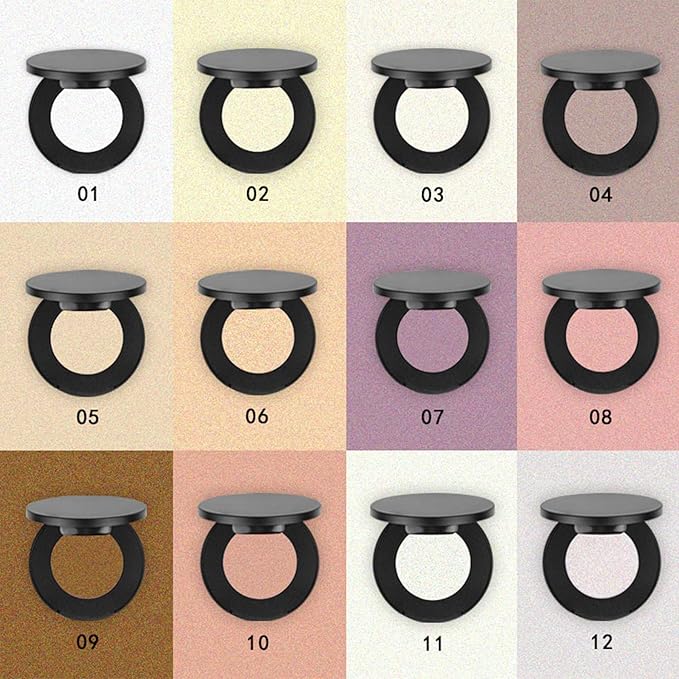 Face Highlighter Powder Palette, Glossy Glitter Illuminator Powder, Highlighter 7