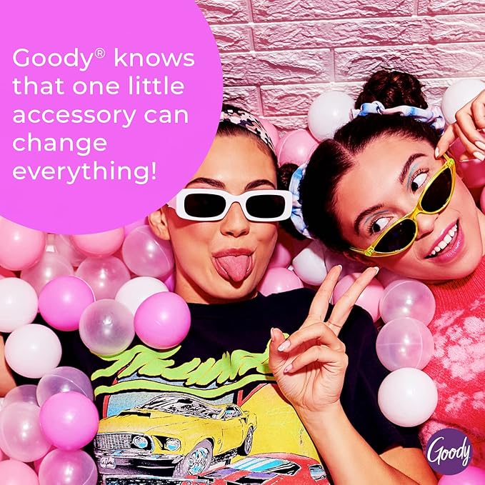 GOODY Ouchless Headband For All Hair Types - Watercolor, Pink - Comfort Fit for All-Day Wear - Beautiful Design for Instant Style - Pain-Free Hair Accessories for Women, Men, Boys & Girls