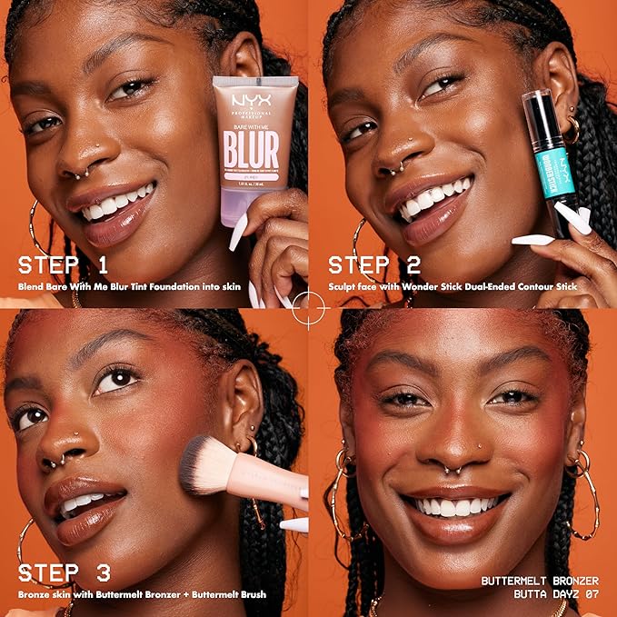 NYX PROFESSIONAL MAKEUP Matte Buttermelt Bronzer, Longwear Face Than U