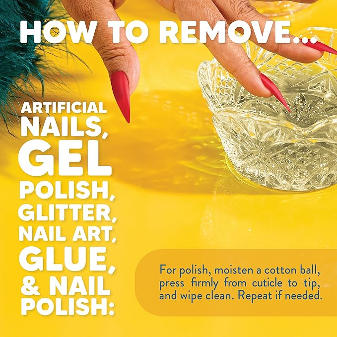 Onyx Professional 100% Pure Acetone Nail Polish Remover Kit with 7 inch Nail File, 16 fl oz - Made in USA, Maximum-Strength Nail Polish Remover for Gel, Artificial & Glitter Nail Polish