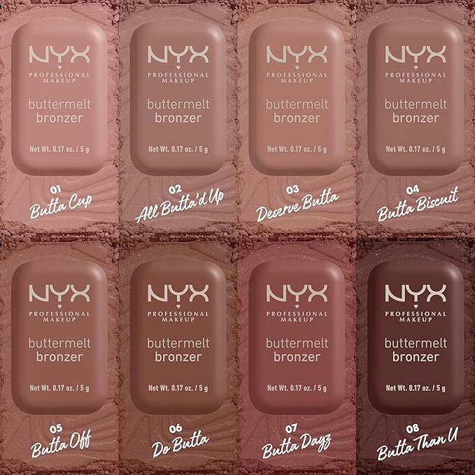 NYX PROFESSIONAL MAKEUP Matte Buttermelt Bronzer, Longwear Face Butta Dayz
