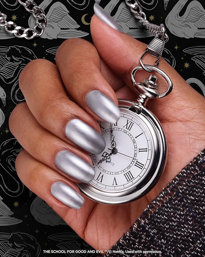 Sally Hansen Miracle Gel™, The School for Good and Evil Not What It Gleams, Long Lasting, Gel-Like Formula, No UV Lamp Needed, Blue Glitter Nail Polish