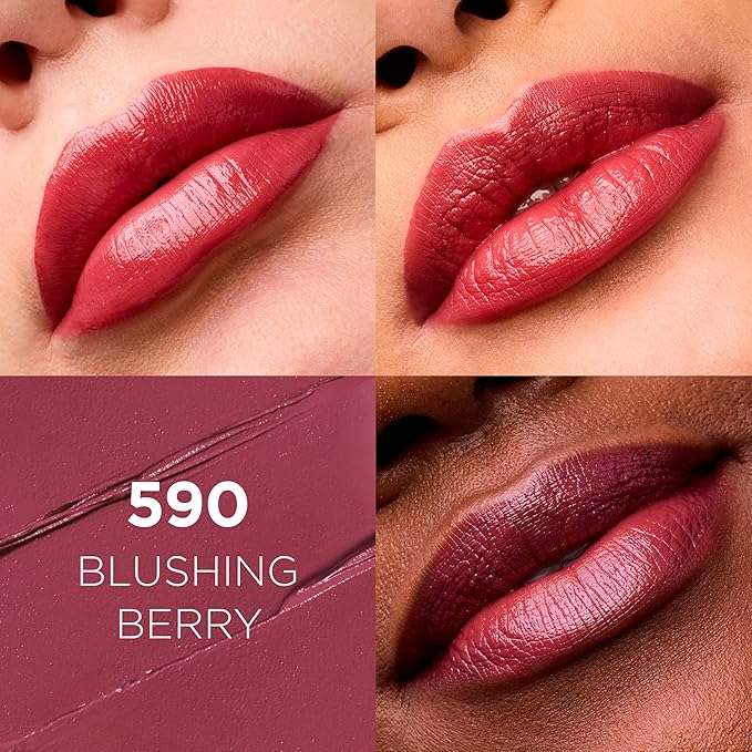 L’Oréal Paris Colour Riche Original Creamy, Hydrating Satin Lipstick with Argan Oil and Vitamin E, Blushing Berry , 1 Count