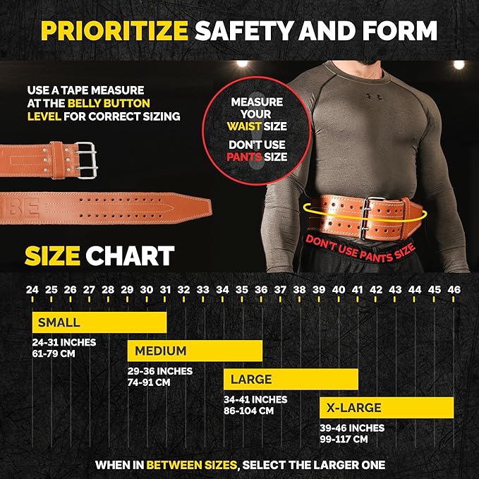 5mm Premium Weight Lifting Belt - 100% Genuine