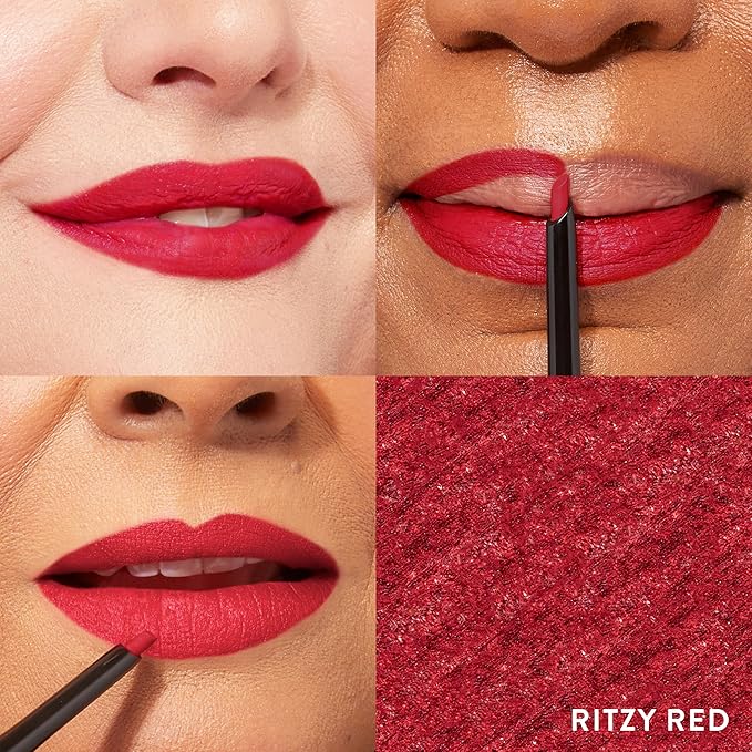 LAURA GELLER NEW YORK Modern Classic Lip Liner, Luxurious Creamy Long Lasting Lip Liner, Prevents Feathering and Fading, Ritzy Red