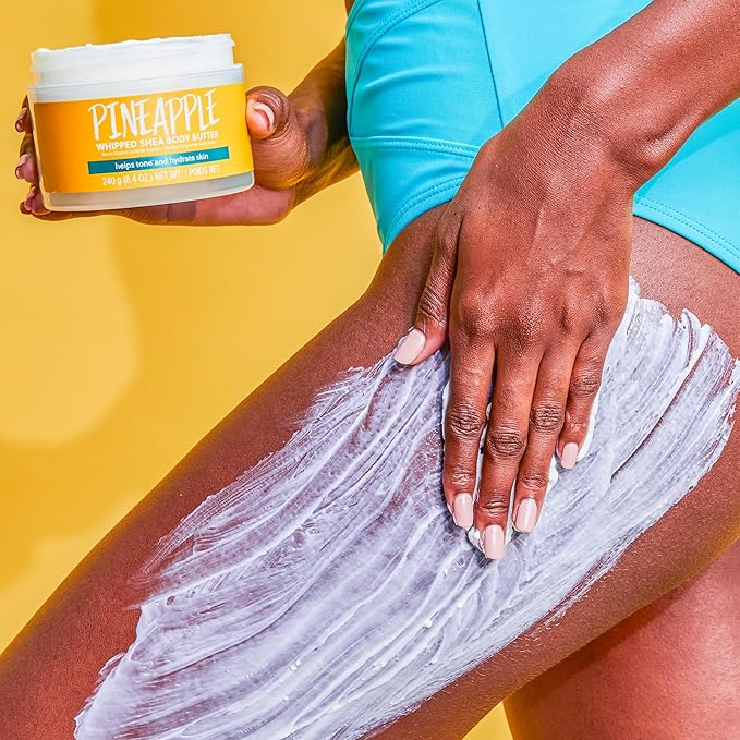 Tree Hut Pineapple Whipped Shea Body Butter | Long-lasting Hydration Leaves Skin Feeling Soft & Moisturized | Lightweight | Nourishing Essential Body Care | 8.4 fl oz.