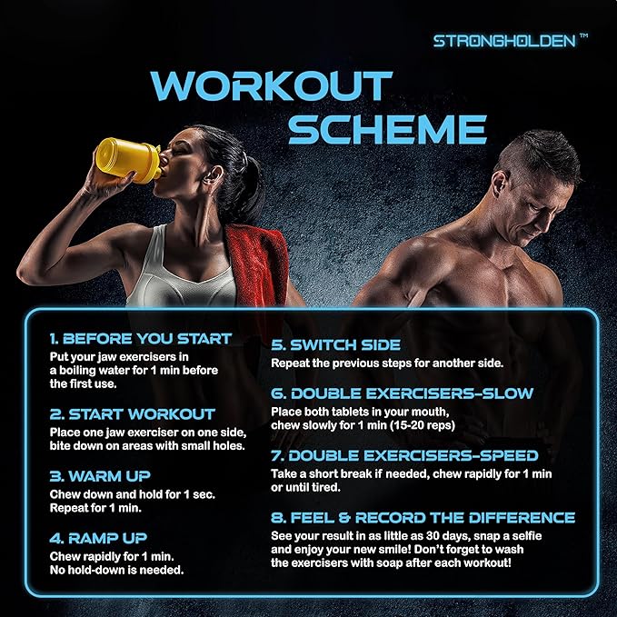 Upgraded Jaw Exerciser for Men & Women - 3 Levels (3 Levels