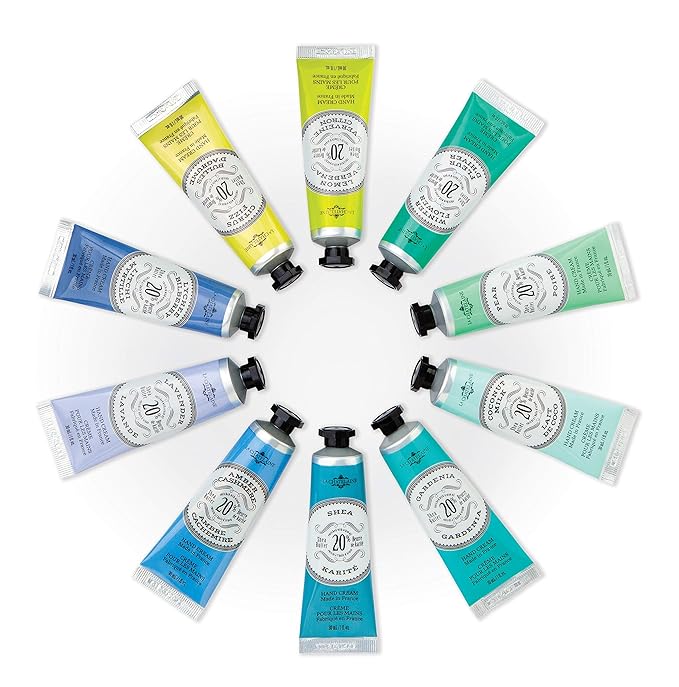 La Chatelaine 20% Shea Butter Hand Cream Travel Size, Organic Argan Oil, Moisturizing, Nourishing, Repairing, Extra-Rich Hand Lotion, Made in France, Paraben Free, 1 oz / 30ml (Lavender)