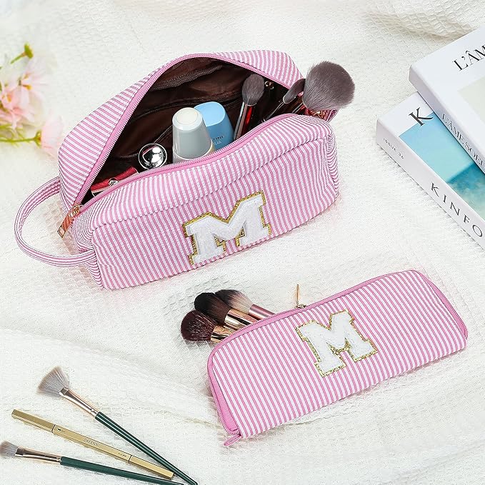 YOOLIFE Initial Makeup Bag for