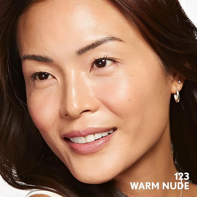 COVERGIRL Clean Invisible Foundation Makeup, Dewy & Glowy Natural Finish, Buildable Coverage, Skin-Like Smooth Look, Vegan, Warm Nude, 1oz