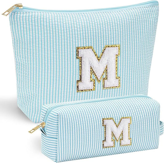 Yoolife initial makeup bag for