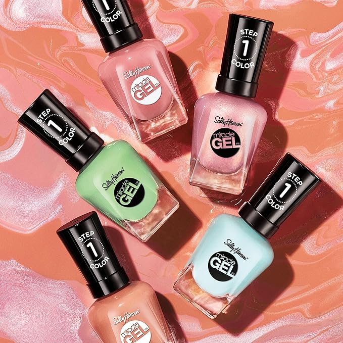 Sally Hansen Miracle Gel™, On The Horizon, Long Lasting, Gel-Like Formula, No UV Lamp Needed, Orange Nail Polish