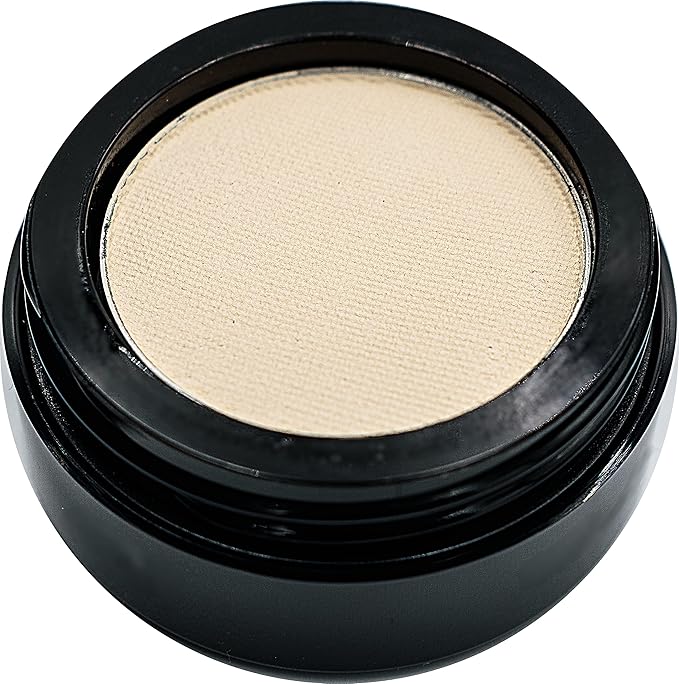 Naked French Vanilla Off White Nude Neutral Matte Pressed Powder Single Vegan Eyeshadow; Talc, Paraben & Cruelty Free